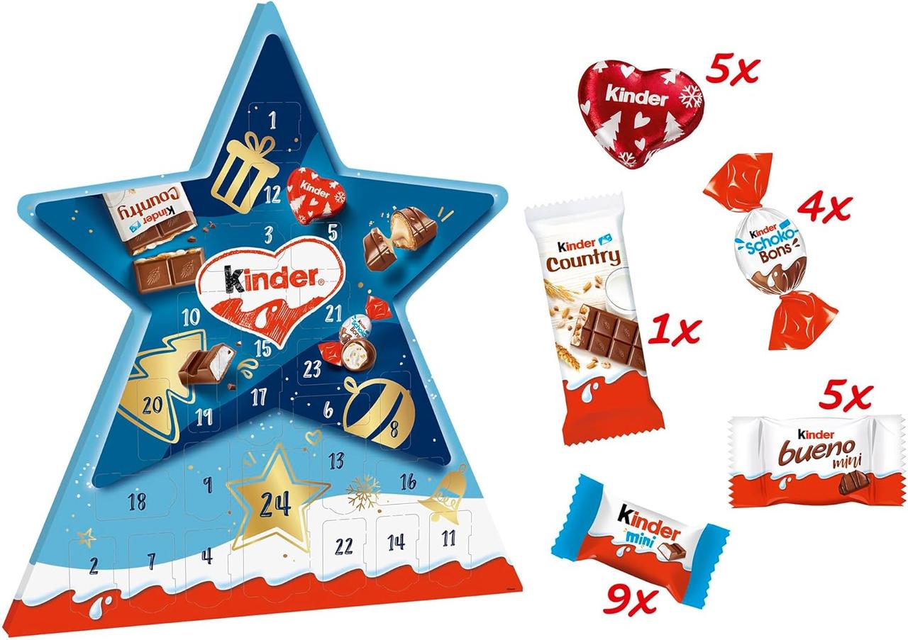 Рождественский календарь KINDER звезда 149 гр
