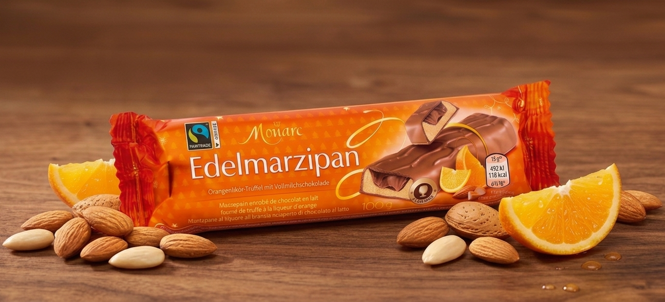 Марципан Monarc Edelmarzipan Апельсин 100 гр