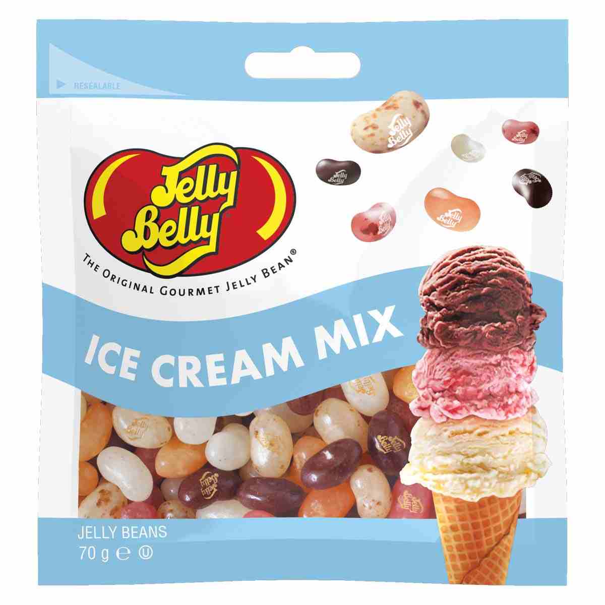 Драже Jelly Belly Ice Cream Mix со вкусом мороженого, 70 г
