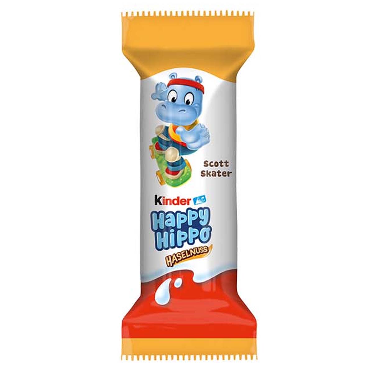 Печенье Kinder Happy Hippo Haselnuss со вкусом фундука, 20,7 г