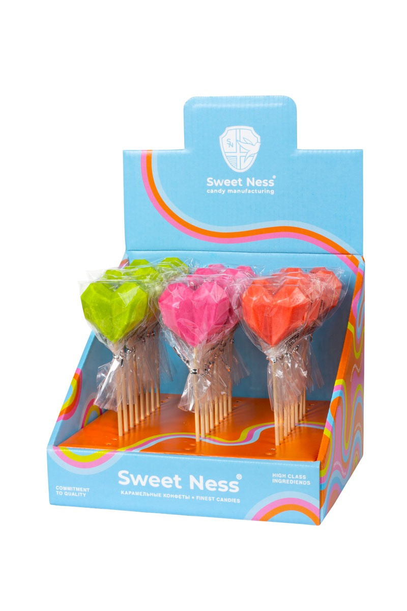 Карамель леденцовая Сердце Полигональное 24 гр. Sweet Ness