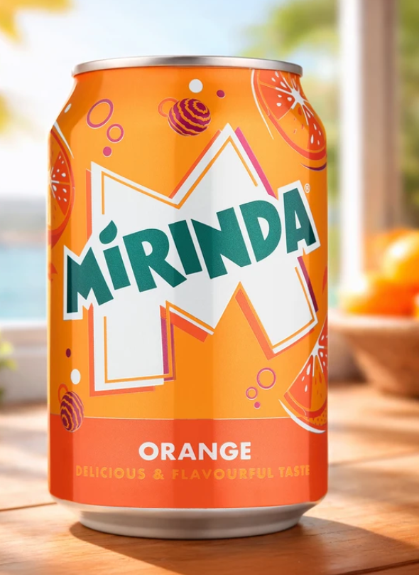 Газированный напиток Mirinda Orange, 330 мл