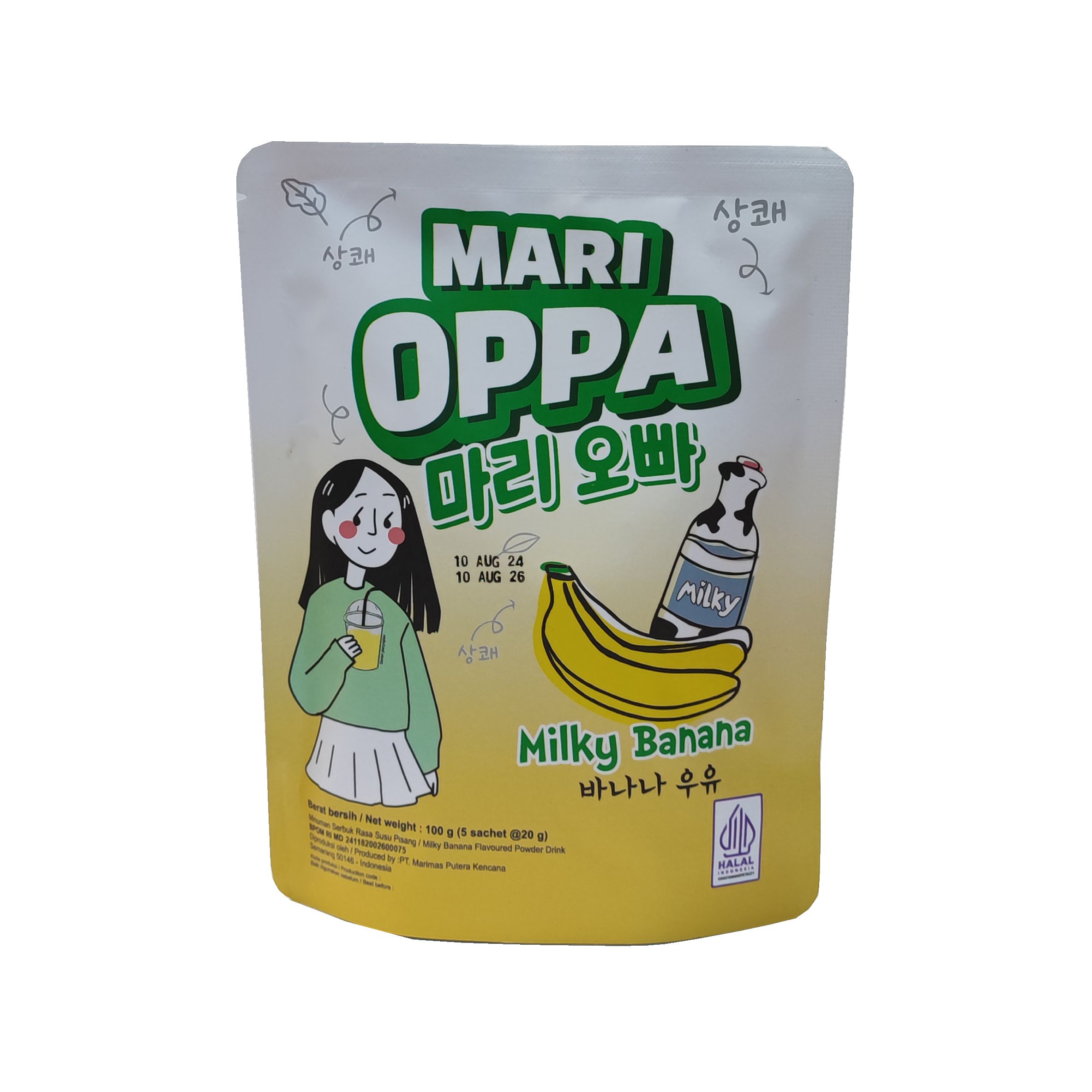 Растворимый напиток Mari Oppa Banana   100гр