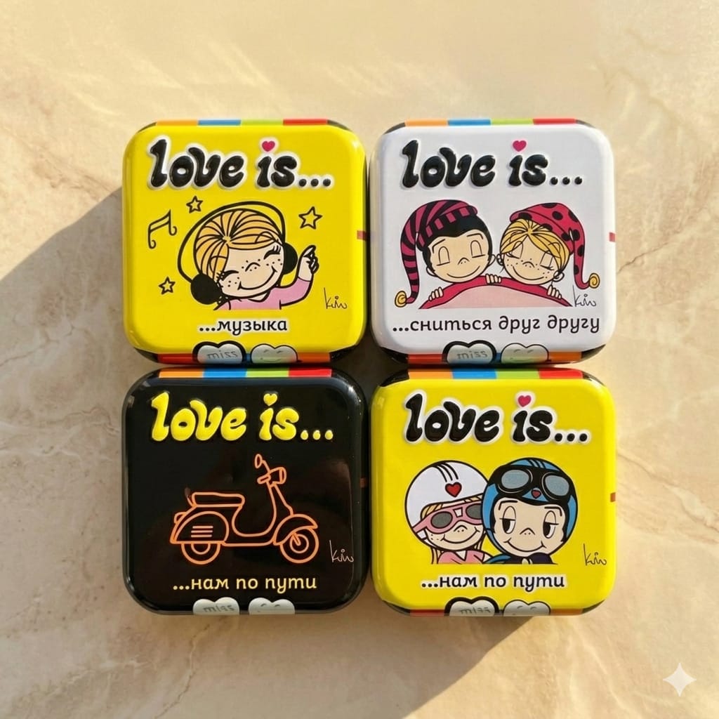 Освежающие конфеты Love is в форме сердца со вкусом Лимона 20 гр