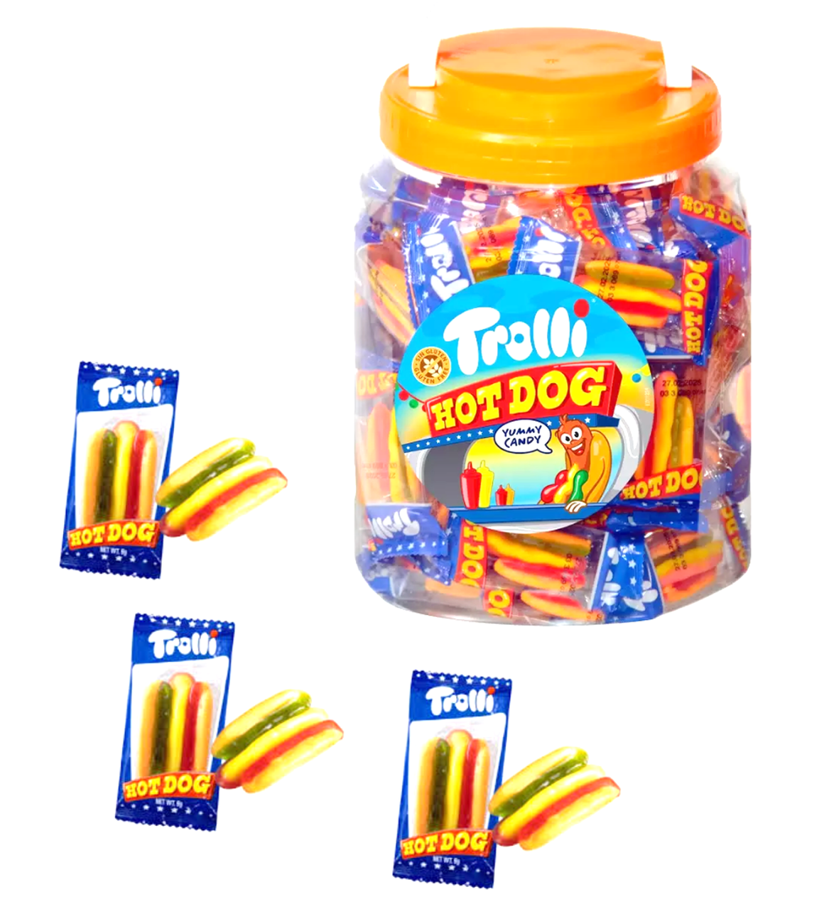 Мармелад "Мини ХОТ ДОГ" 10 гр  /TROLLI/ Германия (60шт-упак)