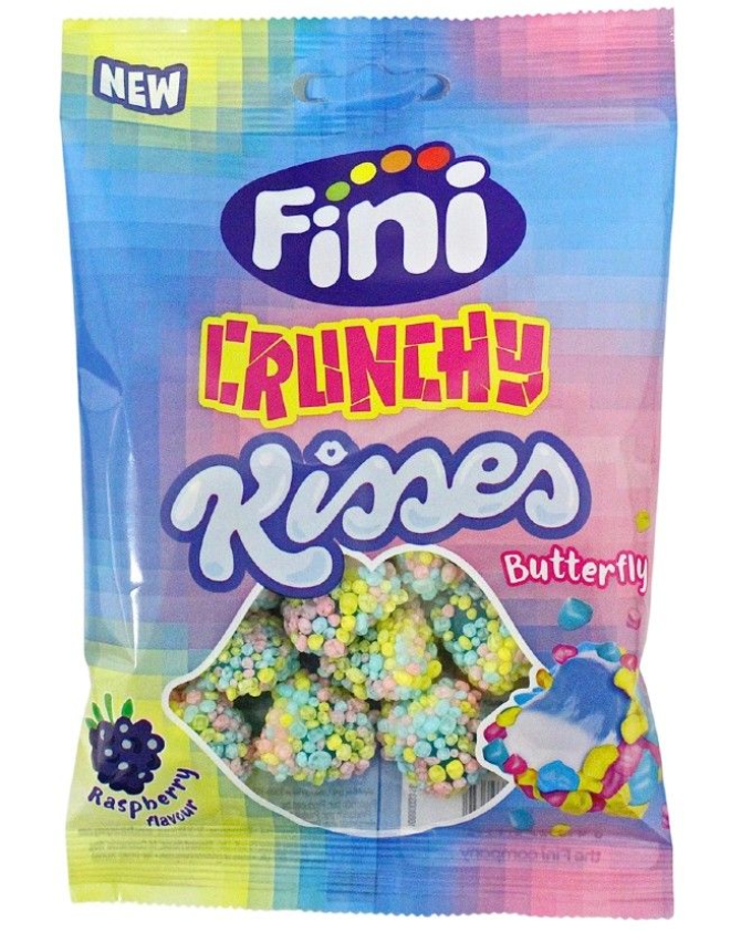 Жев.мармелад "Crunchy Kisses" Raspberry 75 гр /FINI Испания/