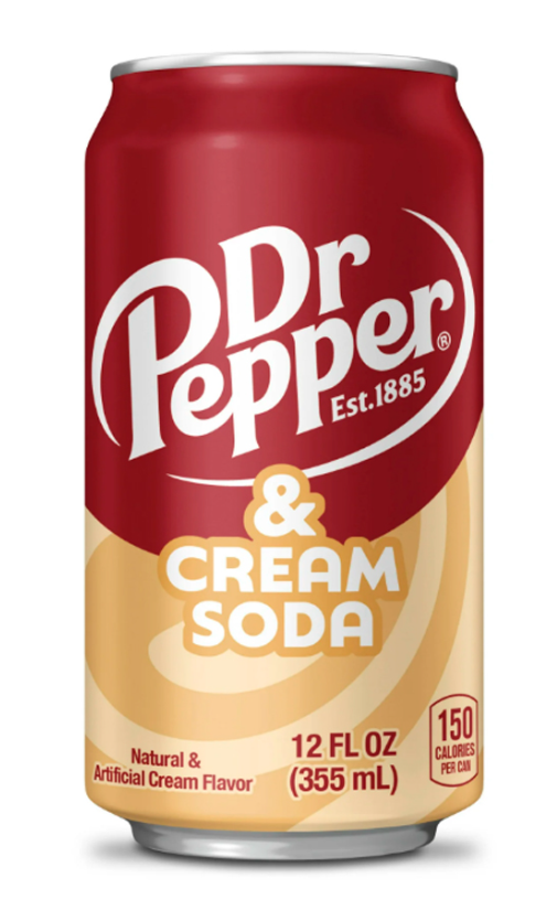 Dr.Pepper Cream Soda Крем Сода 355ml США (12шт-упак)