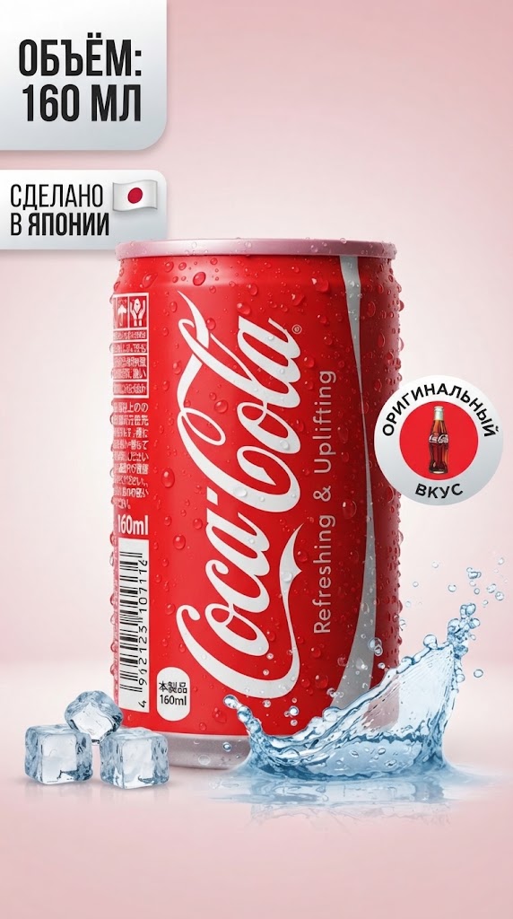 Газ. напиток Coca-Cola Original Classic 160 ml (30 шт в упак)