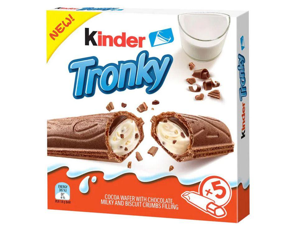 Шоколадный батончик Kinder Tronky 90г (20 шт в упак)