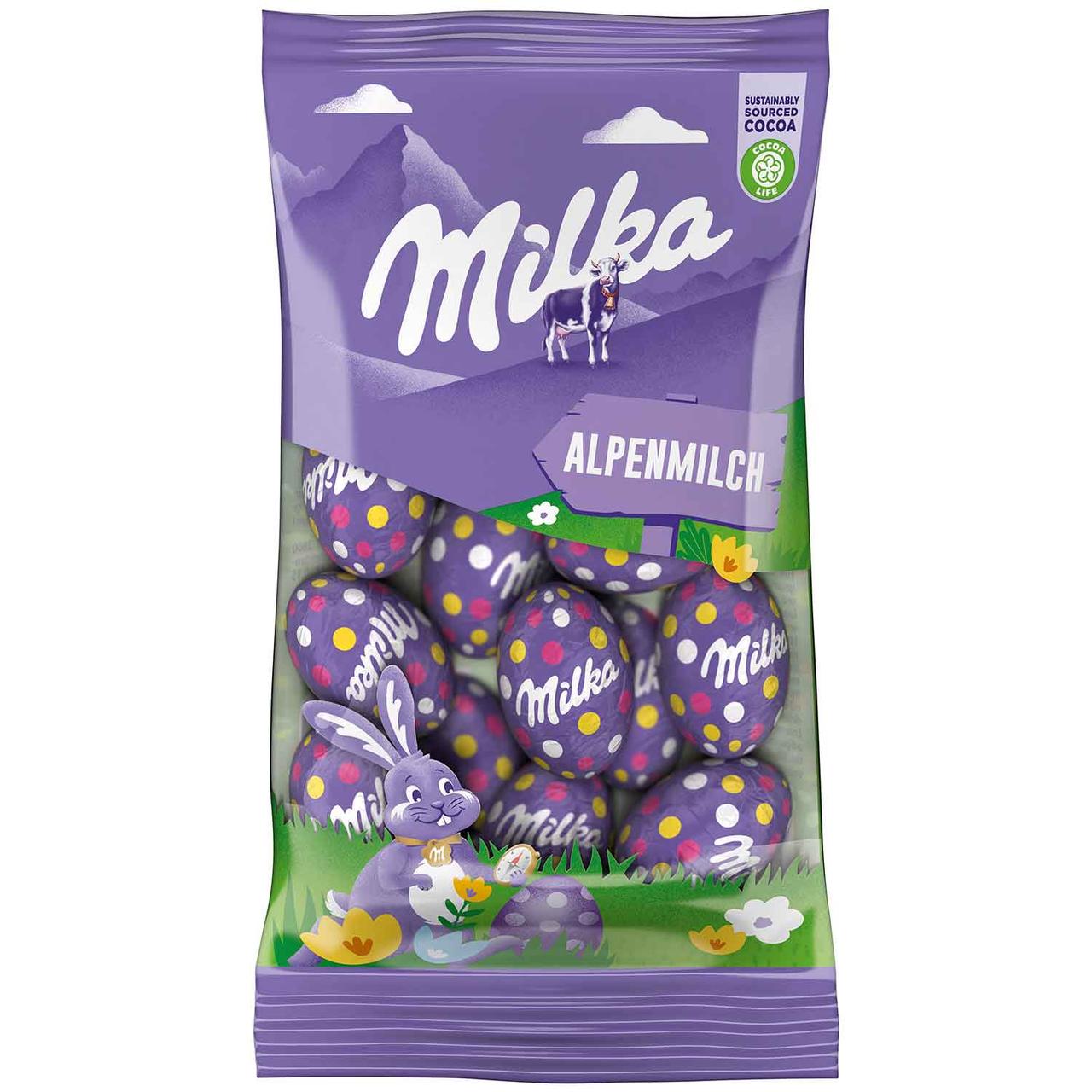 Шоколадные яйца Milka ALPENMILCH 100 гр