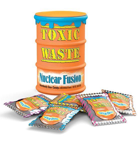 Леденцы "TOXIC WASTE" оранжевая банка 42грх12х12 /TOXIC WASTE/Пакистан