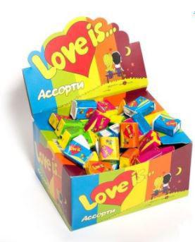 Резинка жев. Love is Микс 4,2 гр Турция
