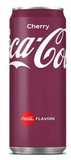 Coca-Cola Cherry Вишня 330ml (высокая банка) Европа (24шт-упак)
