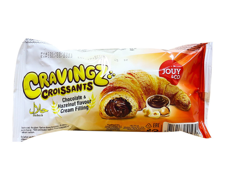 Круассан Cravingz croissants c шоколадно-ореховым кремом 40 гр*