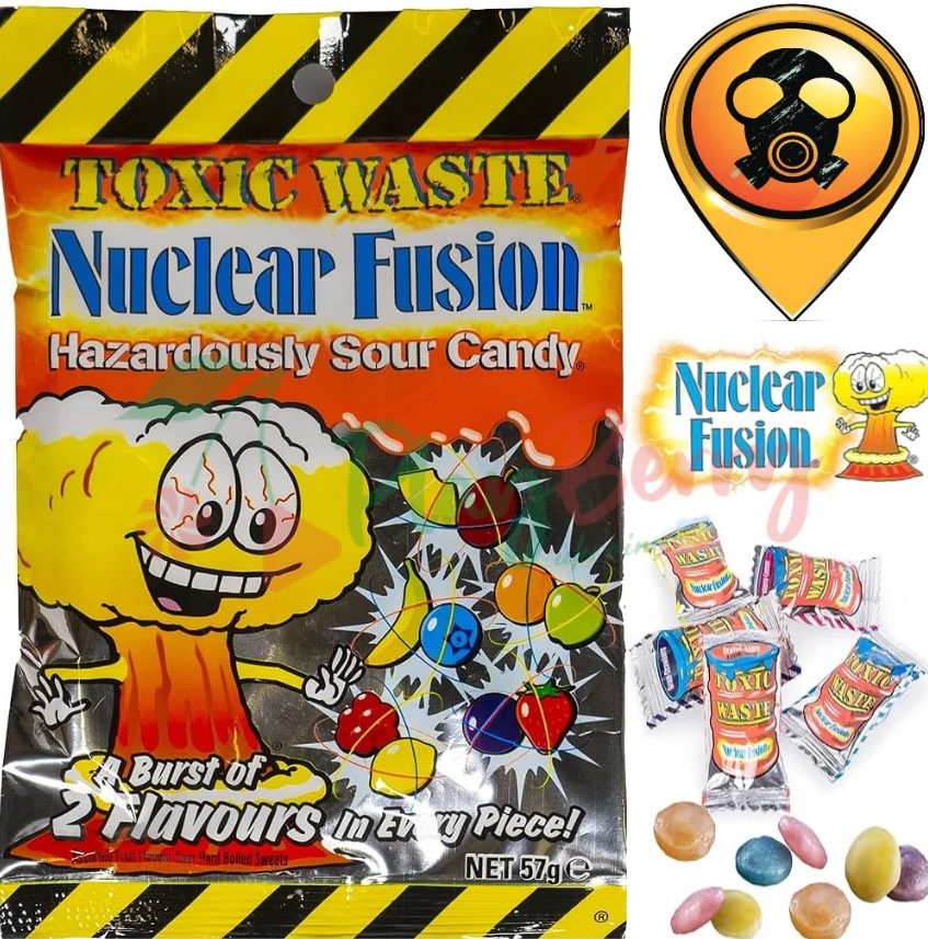 Конфеты Toxic Waste Nuclear Fusion 57 гр (12 шт в упак)