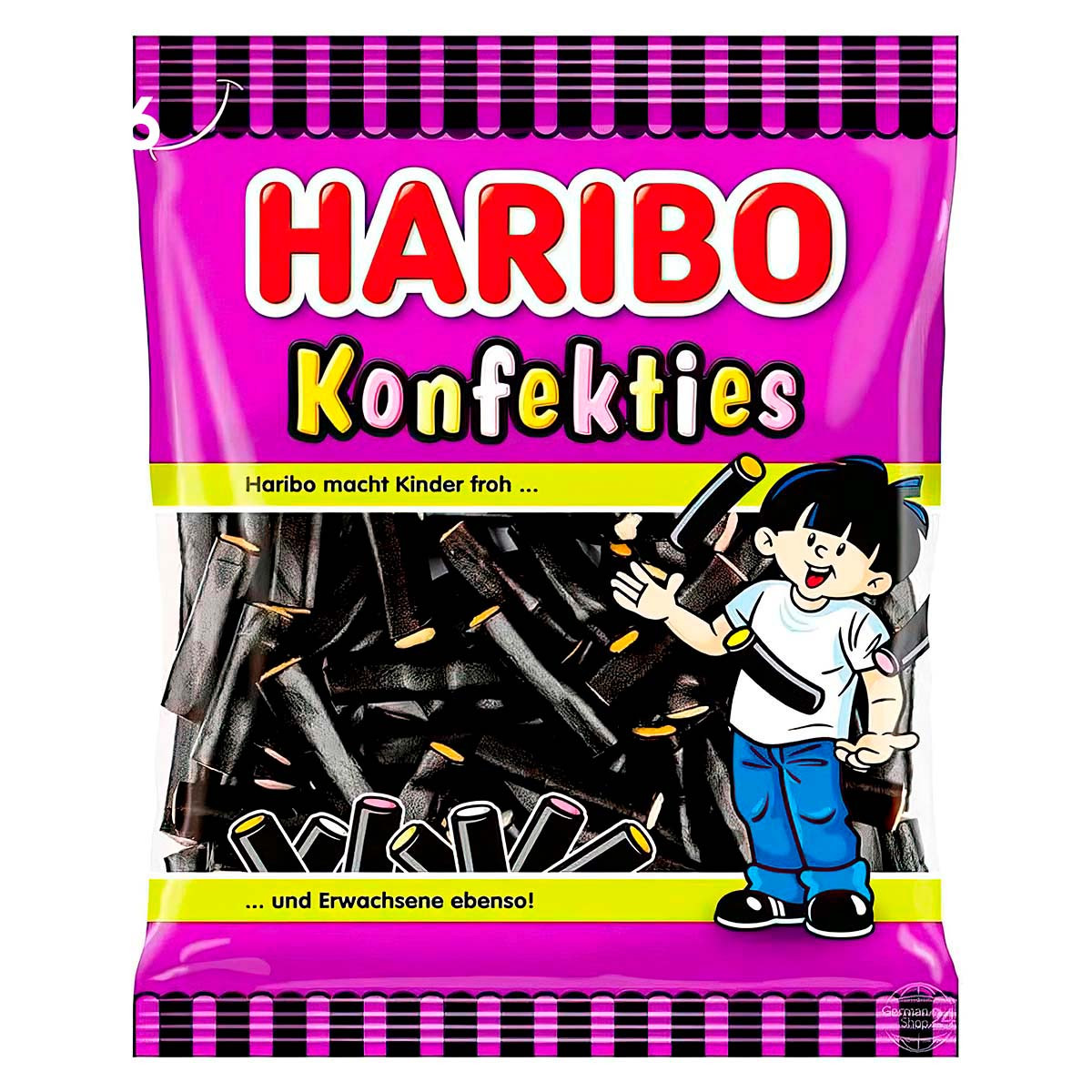 Жевательный мармелад Haribo Konfekties лакрица, 160 г 0