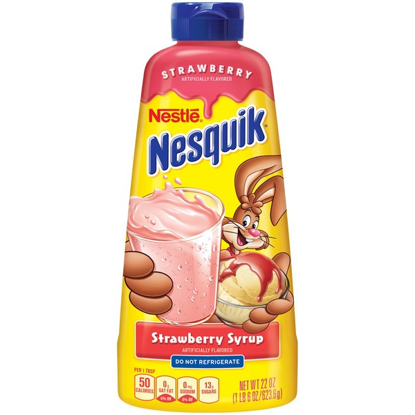 Клубничный сироп Nesquik Несквик 623,6мл (Англия)