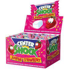 Center SHOCK Суперкислая жвачка КЛУБНИКА 4гр (100 шт в упаковке)