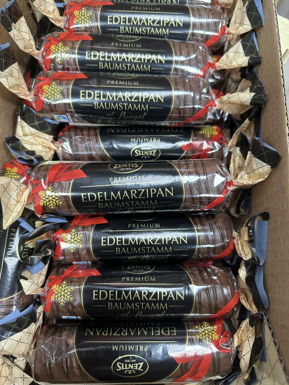 Марципан батончик 100гр Edel Marzipan Zentis Baumstamm (40шт-упак)