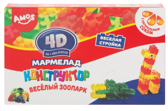 Мармелад  4D Конструктор  100 гр  /Amos /Гонконг/