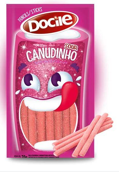 Мармеладные Тутти Фрутти Docile Canudihno 70 гр (12 шт в упаковке) (розовые)