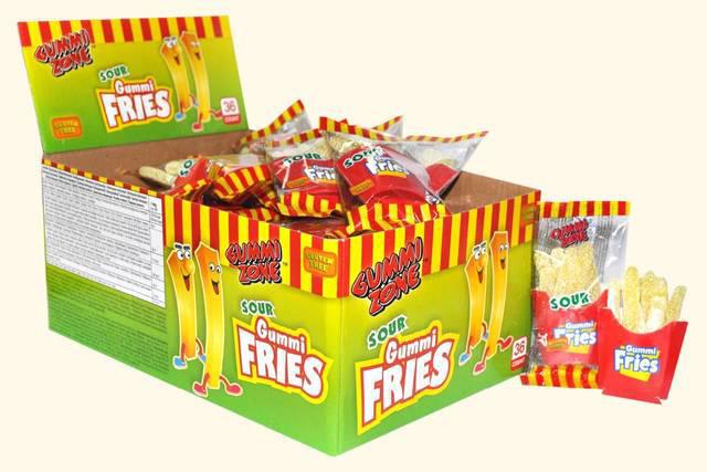 Мармелад Картошка фри French Fries 20гр.  (36шт-упак) /gummi zone/