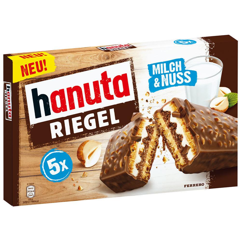 Вафли Hanuta Riegel с шоколадом и орехами 172 гр (5*34,5) / Германия