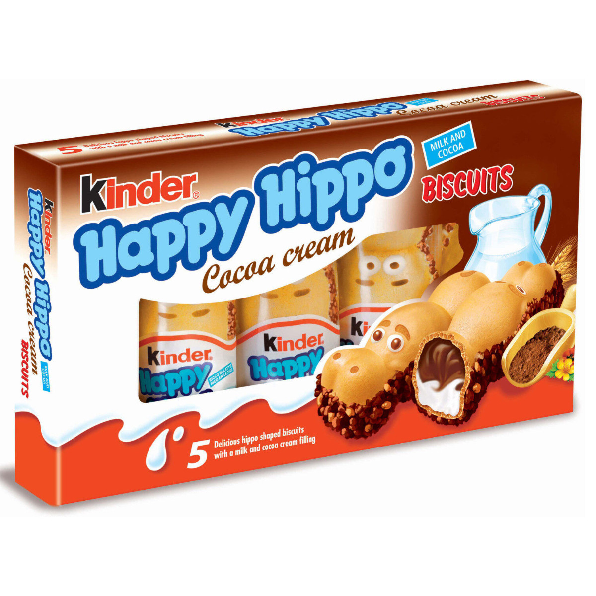 Набор Kinder Happy Hippo Biscuits Какао 103,5 гр.