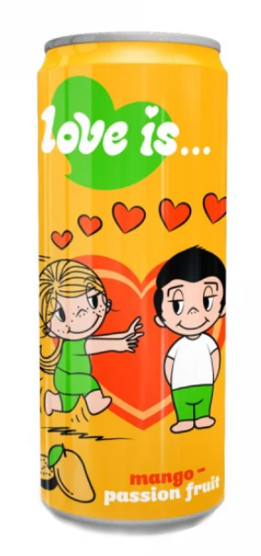 LOVE is Газ напиток Манго-Маракуйя  330ml /12шт-упак/