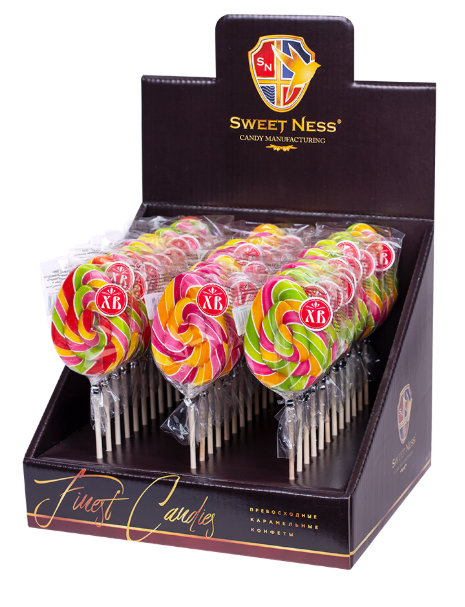 Карамель леденцовая в форме Яйца 30 г (36 шт в шоубоксе) Sweet Ness