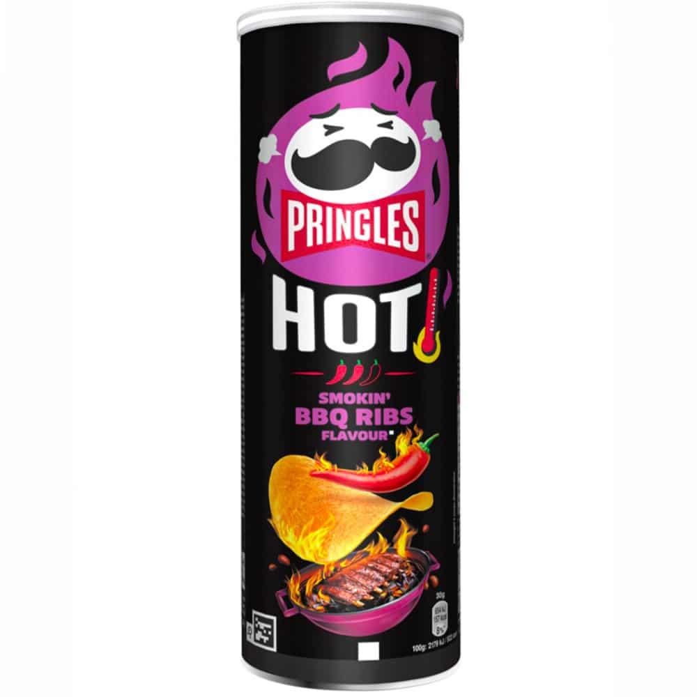 Чипсы PRINGLES FLAME BBQ 160 гр (19 шт в упаковке) /ВЕЛИКОБРИТАНИЯ/
