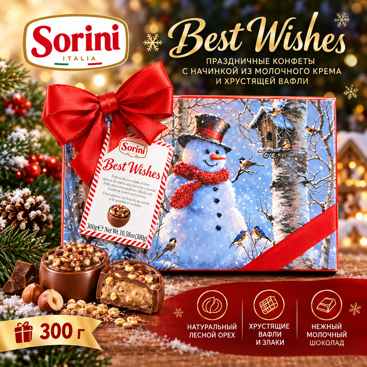 Конфеты SORINI Best Wishes 300 гр