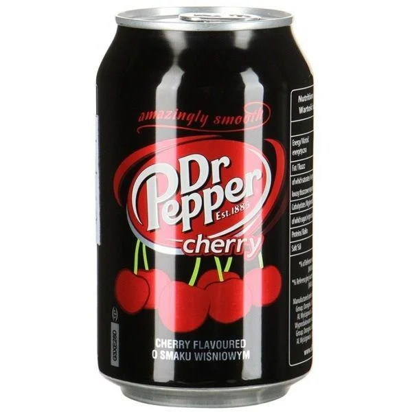 Dr.Pepper Cherry 330мл (высокая банка) /ЕВРОПА/ (24шт-упак)