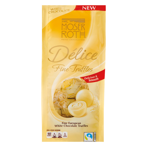 Шоколадные конфеты Moser Roth Delise White Chocolate 140 гр (24 шт в упак)