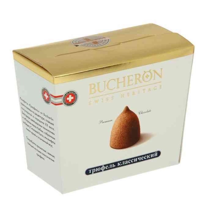 Bucheron шоколадные конфеты Трюфель классический в картоне 175гр (6шт - упак)