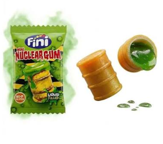 Жев.резинка "Mini Nuclear Gum" 5гр (200шт в упаковке)/FINI Испания