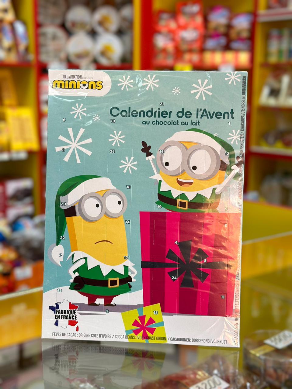 Рождественский календарь с шоколадом Миньоны 65 гр (Advent - Адвент календарь)