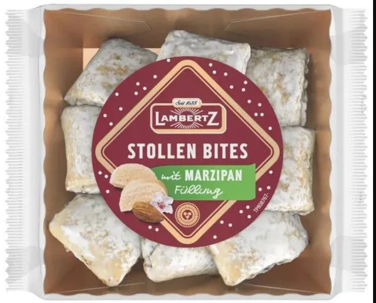 Штолен Stollen Bites с марципаном 350гр. / Lambertz