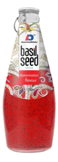 Нектар American Drink Basil Seed  Арбуз с семенами базилика 290 мл (24шт - упак)