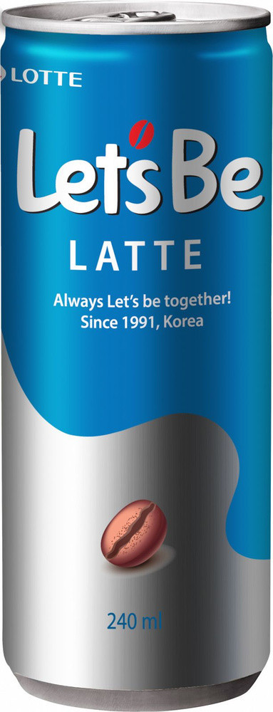 Кофейный напиток Let's be ЛАТТЕ 240 мл (30 шт в упаковке)