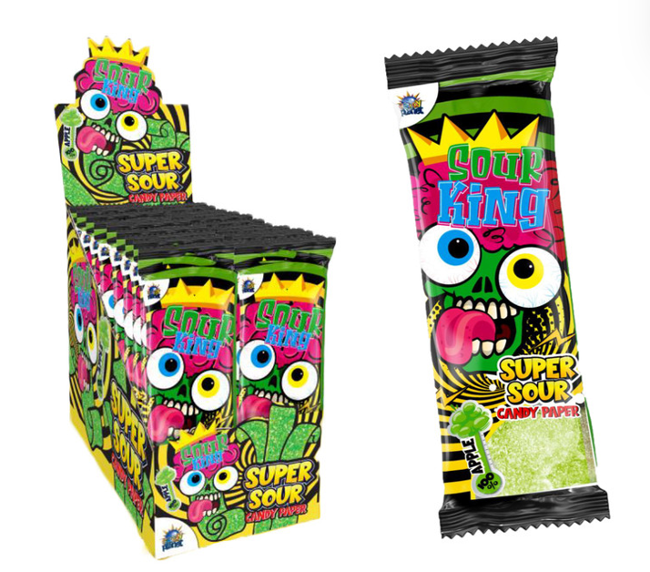 Кислая конфета Sour King Super Sour 15 г / Sweet Flash