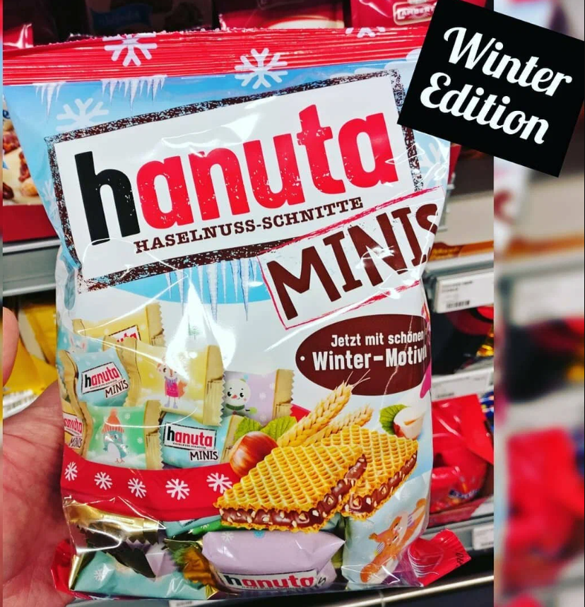 Вафельные печенья Ferrero Hanuta Minis с шоколадно-ореховой начинкой 200гр /12шт-упак/ Германия 2
