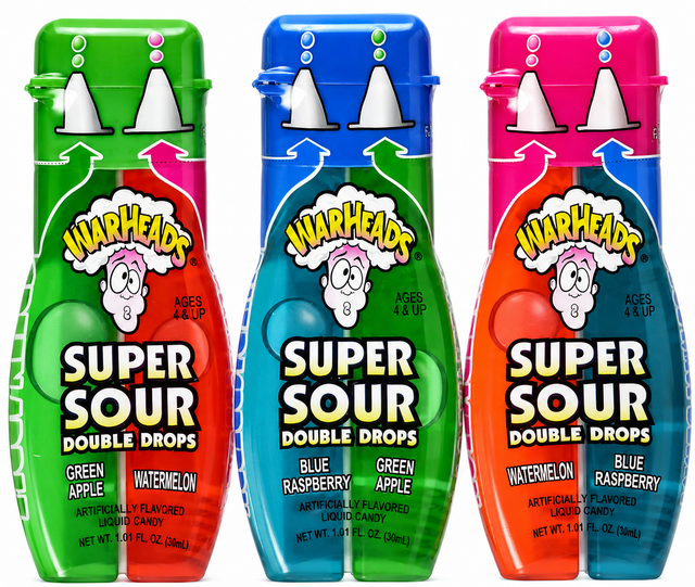 Жидкая конфета Warheads Super Sour Double Drops   30мл