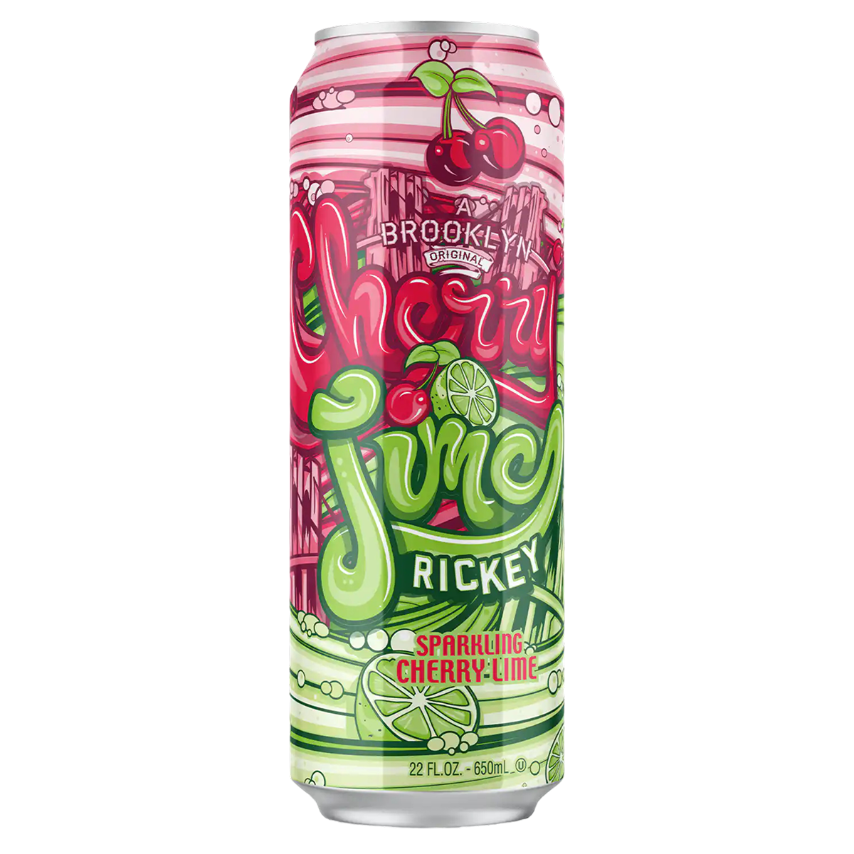 Газированный напиток AriZona Cherry Lime Rickey со вкусом вишни и лайма, 650 мл