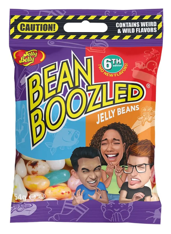 Драже жевательное Ассорти BEAN BOOZLED (Беан бузлд) 54гр пакет Jelly Belly 6-я серия / США