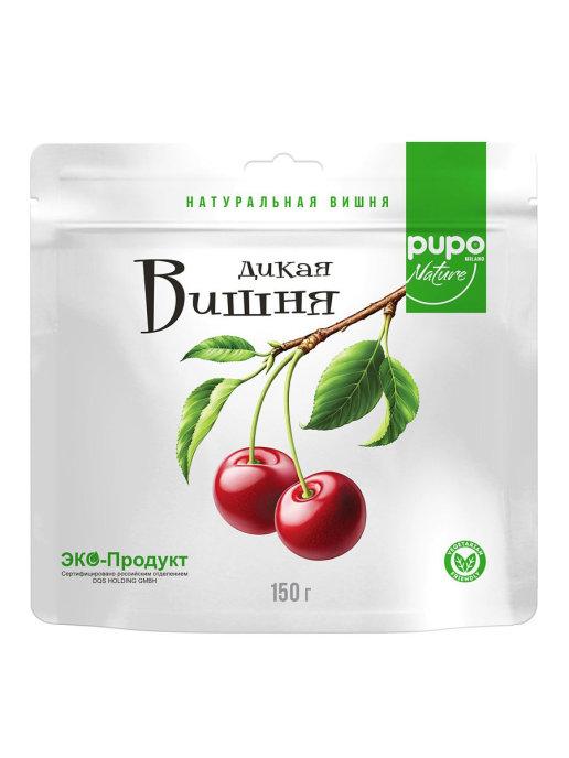 Фрукты сушенные PUPO "Дикая вишня" 150гр Дой-пак (10шт - упак)