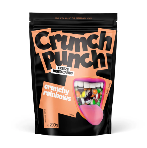 Конфеты мармеладные CRUNCH PUNCH CRUNCHY RAINBOWS 200 гр /Германия/