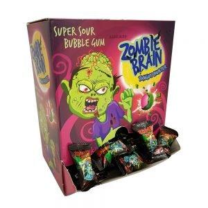 Жевательная резинка Ilham Sweets ZOMBIE BRAIN Суперкислая красящий язык 3,5гр (200штв коробке)