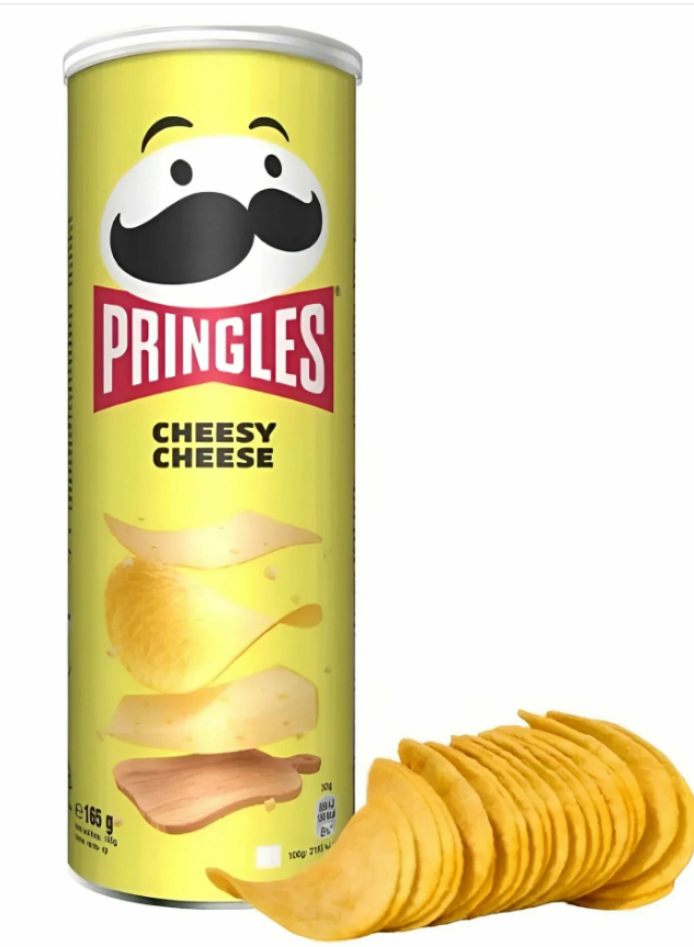 Чипсы PRINGLES Cheesy Cheese 165 гр (19 шт в упаковке) ВЕЛИКОБРИТАНИЯ