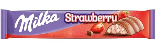 Шоколадный батончик Milka Strawberry Baton 37 гр